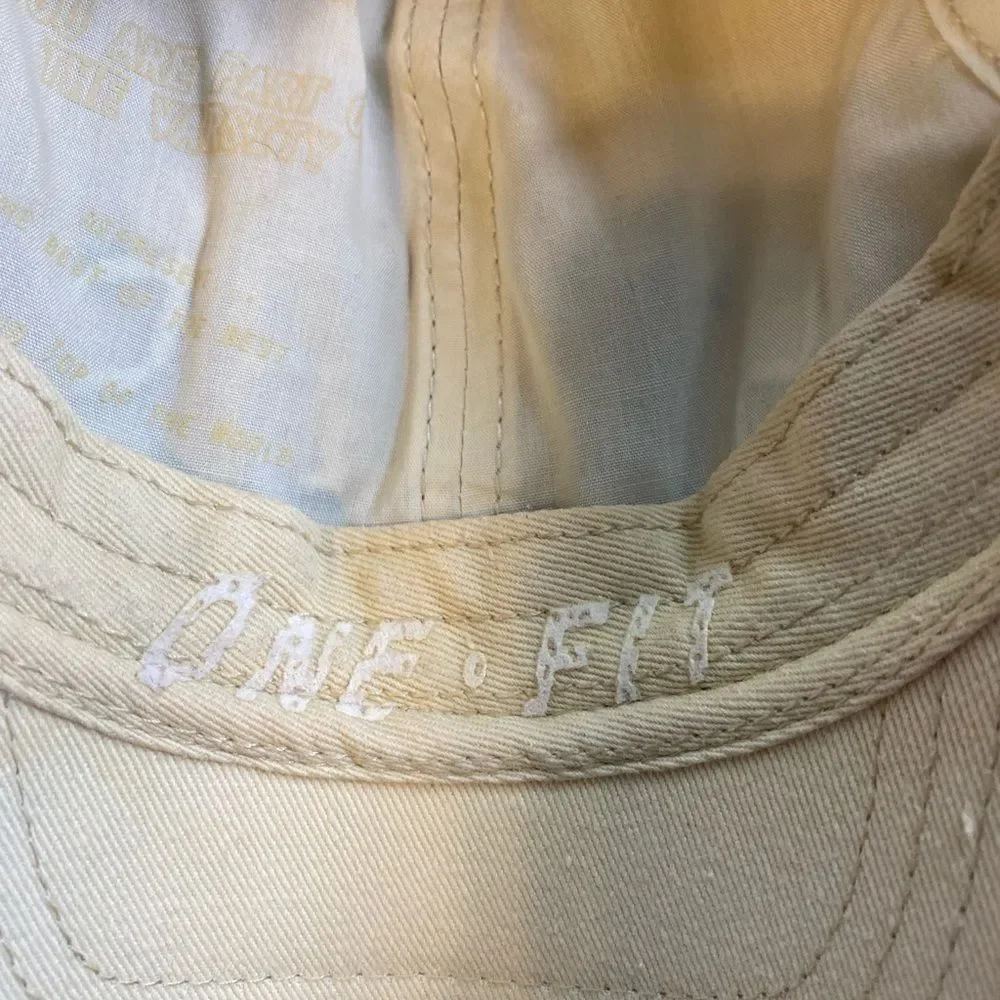 EUC Top Of The World Cream Dallas Stars Distressed Baseball Cap NHL